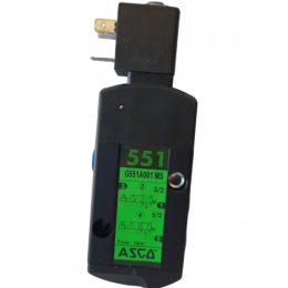 VALVULA SOLENOIDE: SCG551A001MS 220VAC 1/4'' 5/2 5/3